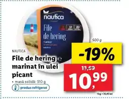 Lidl File de hering marinat în ulei picant Ofertă