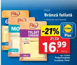 Lidl PILOS Brânză feliată Ofertă