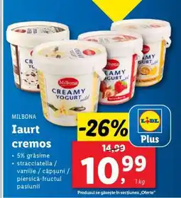 Lidl Iaurt cremos Milbona Ofertă