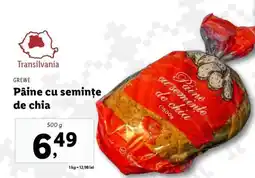 Lidl Pâine cu semințe de chia Ofertă