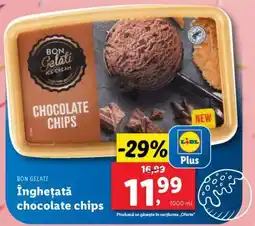 Lidl BON GELATI Înghețată chocolate chips Ofertă