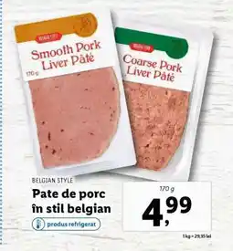 Lidl Pate de porc în stil belgian Ofertă