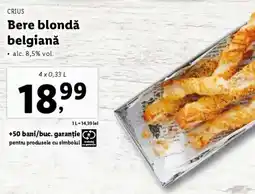 Lidl Bere blondă belgiană Ofertă