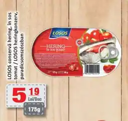 CBA LOSOS conservă hering, în sos tomat Ofertă