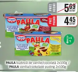 CBA PAULA budincă de vanilie/ciocolată Ofertă