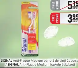 CBA SIGNAL Anti-Plaque Medium periuţă de dinți Ofertă