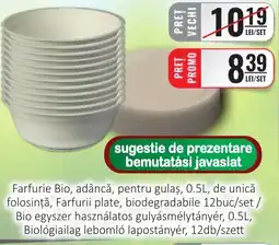 CBA Farfurie Bio, adâncă, pentru gulas Ofertă