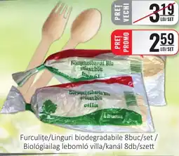 CBA Furculite/Linguri biodegradabile Ofertă