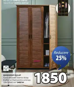 JYSK Manderup dulap Ofertă
