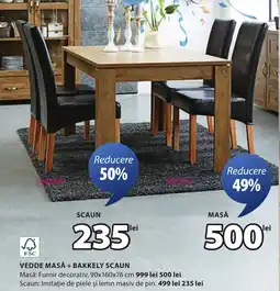 JYSK Vedde masă + bakkely scaun Ofertă