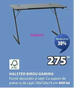 JYSK Halsted birou gaming Ofertă