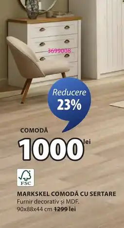 JYSK Markskel comodă cu sertare Ofertă