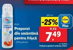 Lidl Pilos Whipped Dairy Cream Ofertă