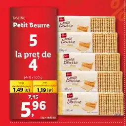 Lidl Tastino Petit Beurre Ofertă