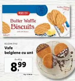 Lidl BELGIAN STYLE Butter Waffle Biscuits Ofertă