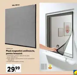 Lidl Plasă magnetică antiinsecte, pentru fereastră Ofertă