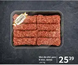 Selgros Mici de vitǎ-porc 8 mici, tăviță Ofertă