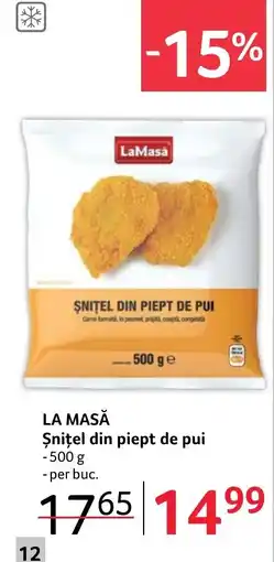 Selgros LA MASĂ Şniţel din piept de pui Ofertă