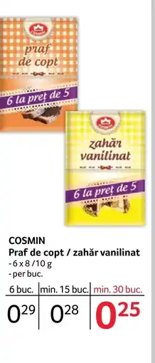 Selgros COSMIN Praf de copt/zahăr vanilinat Ofertă