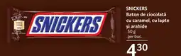 Selgros SNICKERS Baton de ciocolată cu caramel, cu lapte şi arahide Ofertă