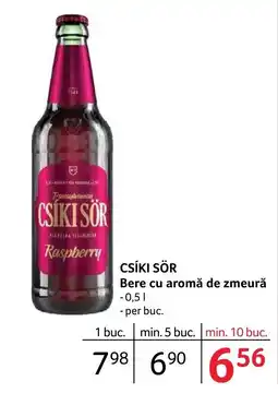 Selgros CSÍKI SÖR Bere cu aromă de zmeură Ofertă