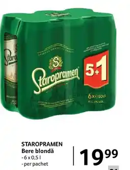 Selgros STAROPRAMEN Bere blondǎ Ofertă