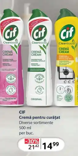 Selgros CIF Cremă pentru curăţat Ofertă