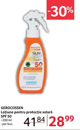 Selgros GEROCOSSEN Loţiune pentru protecție solară SPF 50 Ofertă