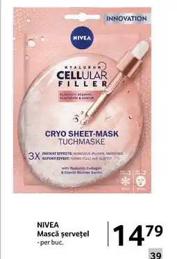 Selgros NIVEA Mascǎ șervețel Ofertă