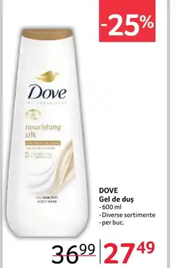 Selgros DOVE Gel de duş Ofertă