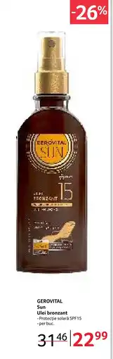 Selgros GEROVITAL Sun Ulei bronzant Ofertă