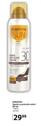 Selgros GEROVITAL Spumă cu protecție solară SPF 30 Ofertă