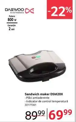 Selgros Sandwich maker DSM20X Ofertă