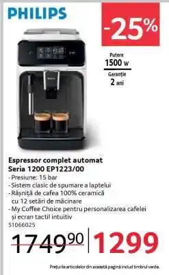 Selgros Espressor complet automat Seria 1200 EP1223/00 Ofertă