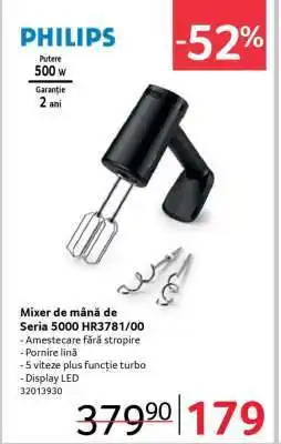 Selgros Mixer de mână de Seria 5000 HR3781/00 Ofertă