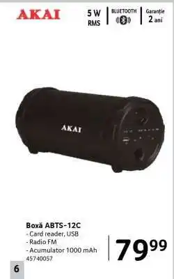Selgros Boxă ABTS-12C Ofertă
