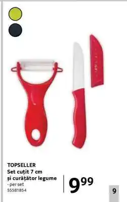 Selgros TOPSELLER Set cuțit 7 cm și curățător legume Ofertă