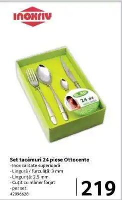 Selgros Set tacâmuri 24 piese Ottocento Ofertă