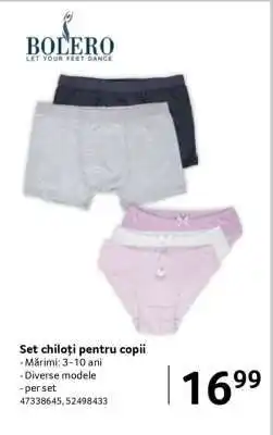 Selgros Set chiloți pentru copii Ofertă