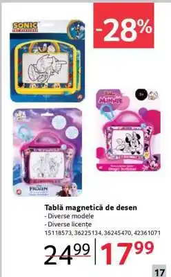 Selgros Tablă magnetică de desen Ofertă