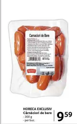Selgros HORECA EXCLUSIV Cârnațiori de bere Ofertă