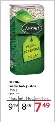 Selgros DERONI Fasole bob gustos Ofertă