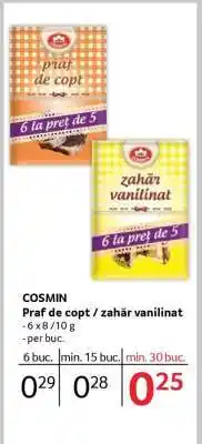 Selgros COSMIN Praf de copt / zahăr vanilinat Ofertă