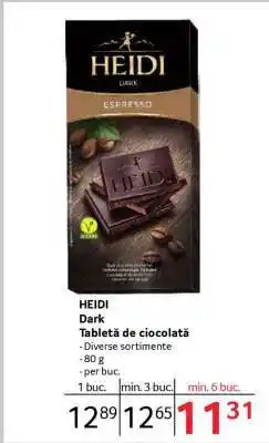 Selgros HEIDI DARK Ofertă