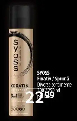 Selgros Syoss Fixativ / Spumă Ofertă