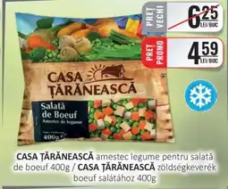 CBA CASA ȚĂRĂNEASCĂ amestec legume pentru salată de Boeuf 400g Ofertă