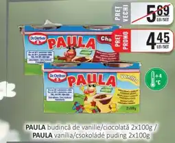 CBA PAULA vanilie/ciocolată budincă 2x100g Ofertă