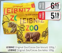 CBA LEIBNIZ Original Zoo/Cocoa Zoo biscuiți 100g Ofertă