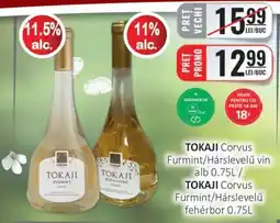 CBA TOKAJI Corvus Furmint/Hárslevelű vin alb 0.75L Ofertă