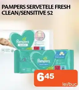 Unicarm Pampers servetele fresh clean/sensitive 52 Ofertă